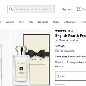 Jo Malone 3.4 oz /cologne pear & freesia